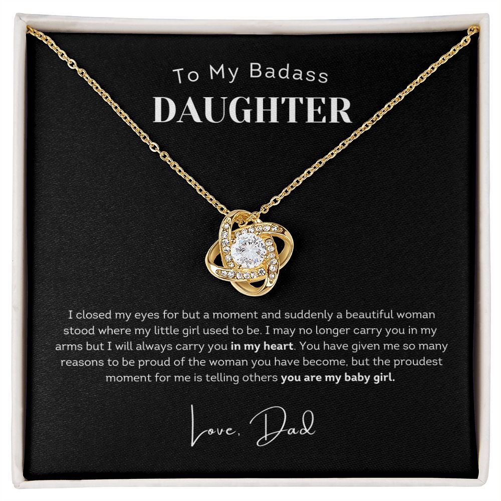 Amazon.com: To My Badass Daughter Necklace From Mom, Birthday Gifts for  Teen Girls, Father Daughter Necklace, Jewelry for Daughter, Daughter  Birthday Pendant, Graduation Wishbone Necklace: Clothing, Shoes & Jewelry